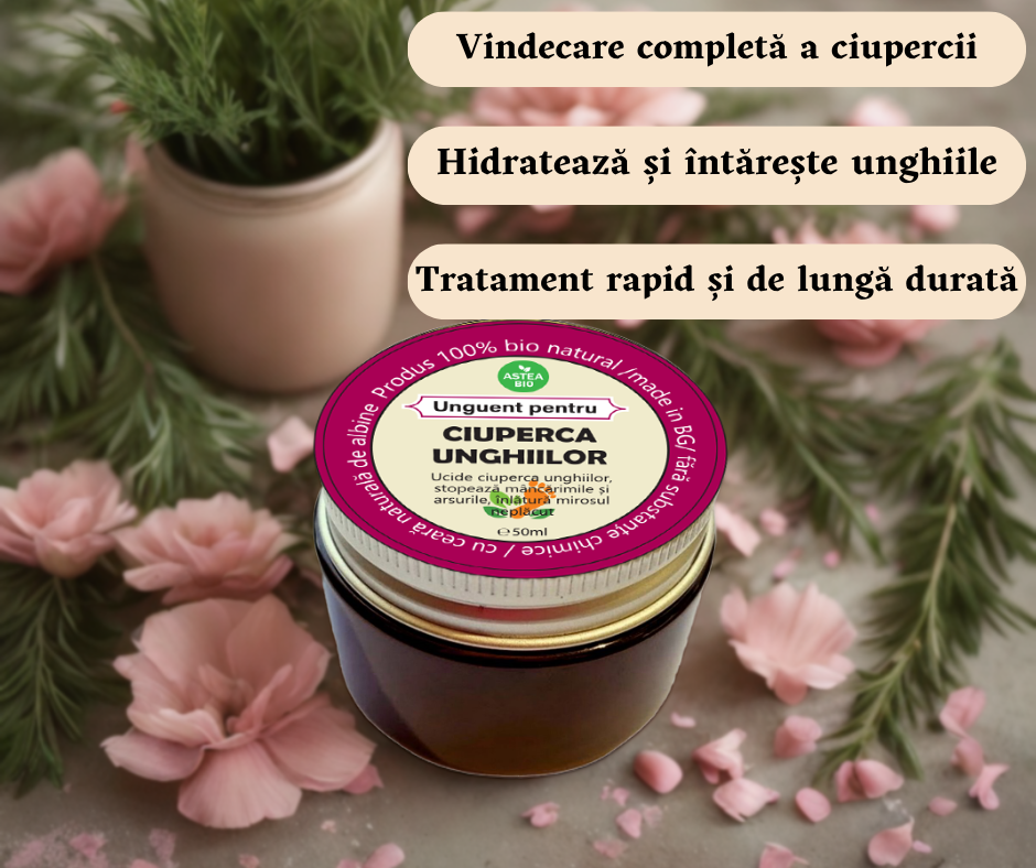 Unguent pe bază de plante împotriva ciupercii unghiilor