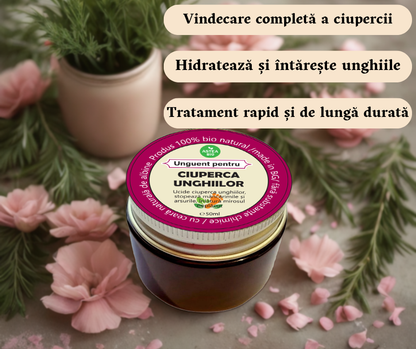 Unguent pe bază de plante împotriva ciupercii unghiilor