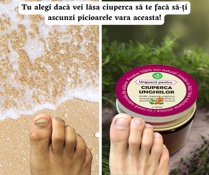 Unguent pe bază de plante împotriva ciupercii unghiilor